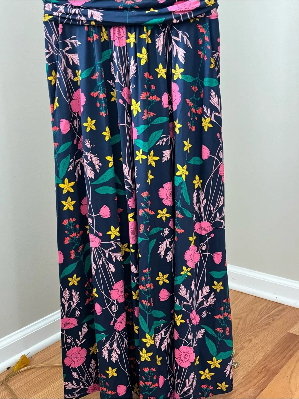 Boden Clarissa Forest Garden Charm Green Blue Sleeveless Midi Dress Size 6 - Picture 4 of 10